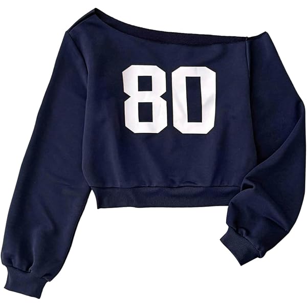 Amazon.com: SOLY HUX Girl's Off The Shoulder Sweatshirts Pullover